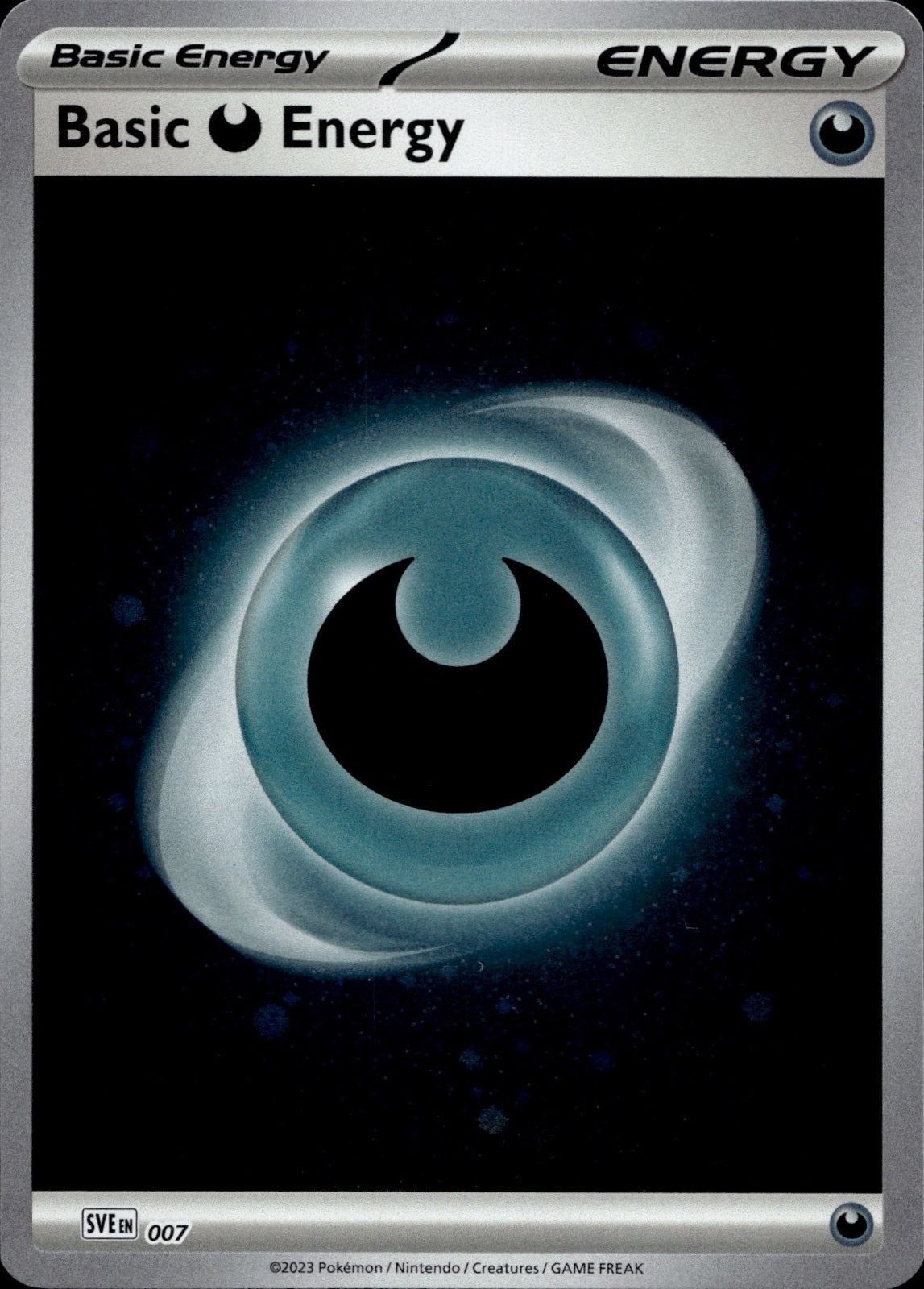 Basic Darkness Energy (Reverse Holo) 007 Common Shrouded Fable Pokemon Near Mint