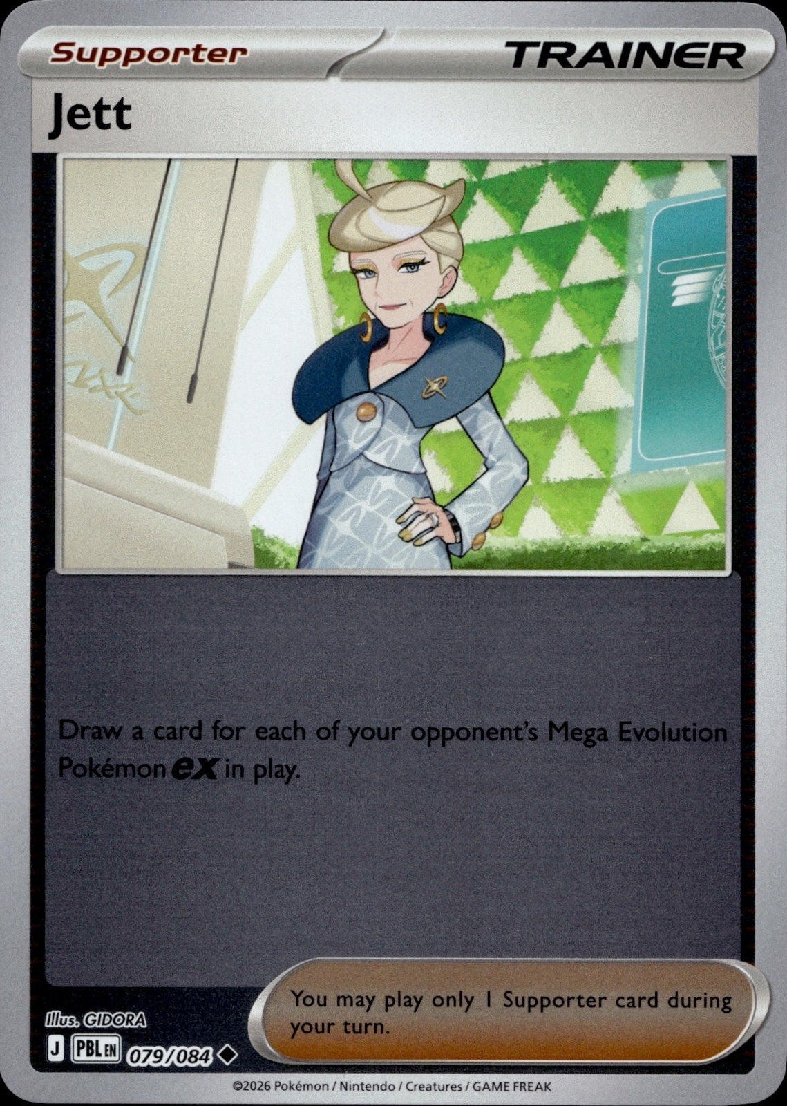 Jett 079/084 Uncommon Pitch Black Pokemon Reverse Holo Near Mint