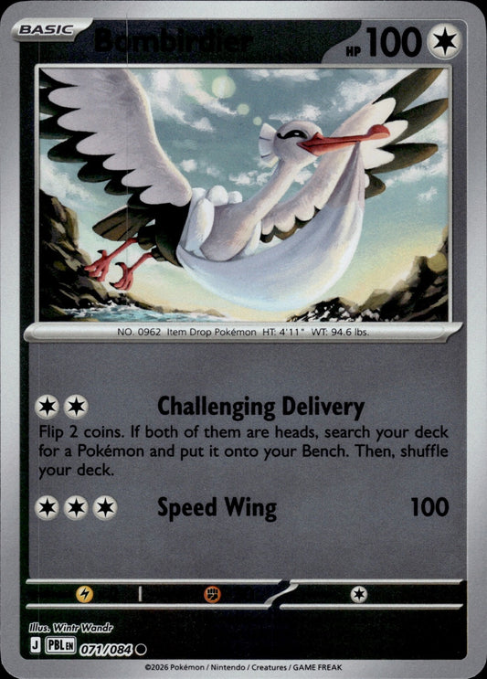Bombirdier 071/084 Common Pitch Black Pokemon Reverse Holo Near Mint