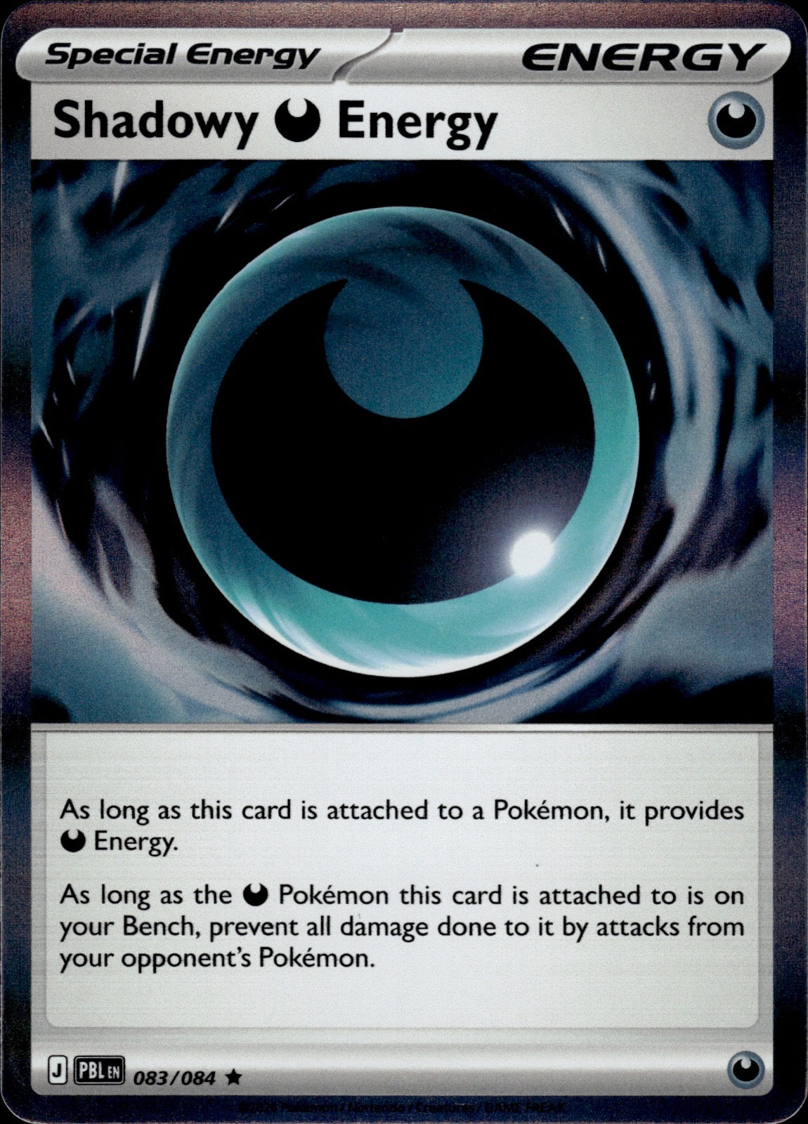Shadowy Darkness Energy 083/084 Holo Rare Pitch Black Pokemon Near Mint