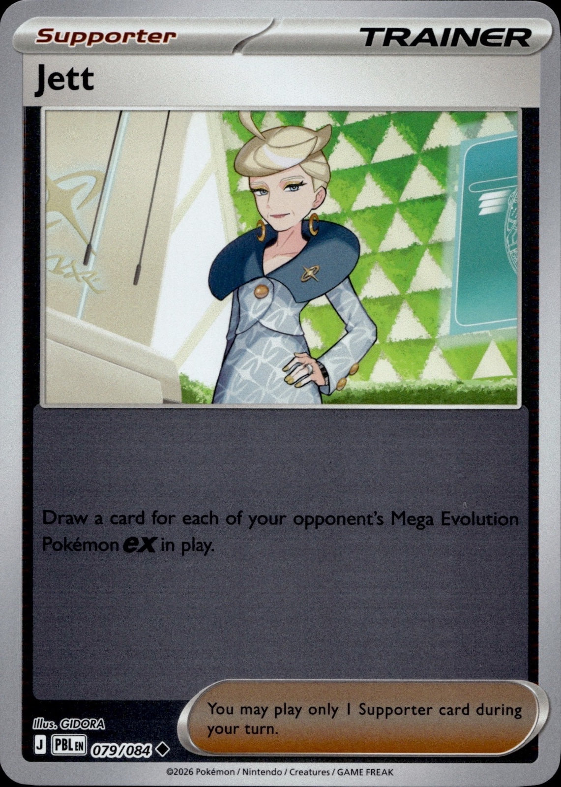 Jett 079/084 Uncommon Pitch Black Pokemon Reverse Holo Near Mint