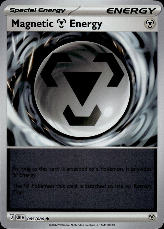 Magnetic M Energy 085/086 Rare Chaos Rising Pokemon Reverse Holo Near Mint